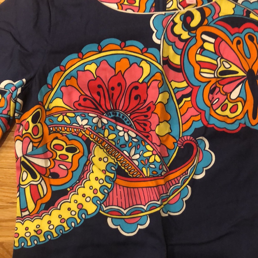 NWOT. Lilly Pulitzer navy dress. Size: 8 - Picture 3 of 6